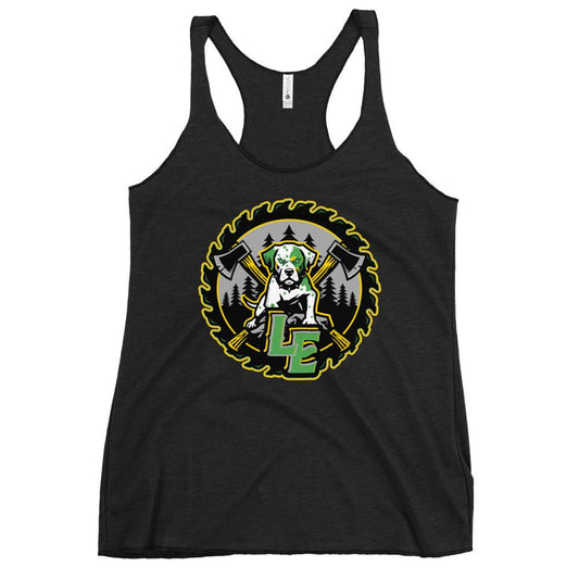 Performance | Thin Racerback Tank Top | Lake Erie Power Pines | Saw Logo