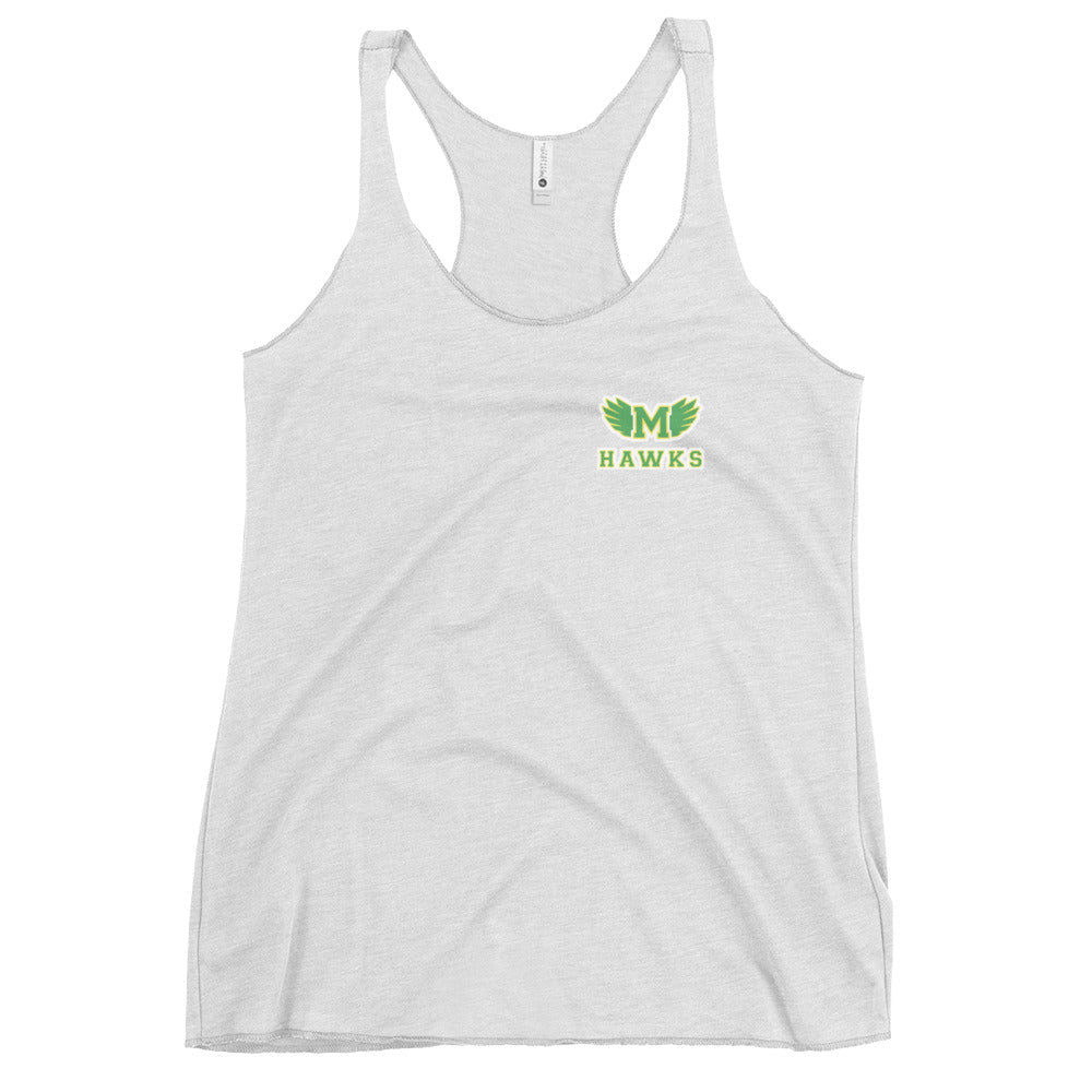 Performance | Thin Racerback Tank Top | Lake Minneola Hawks Football | Icon Logo