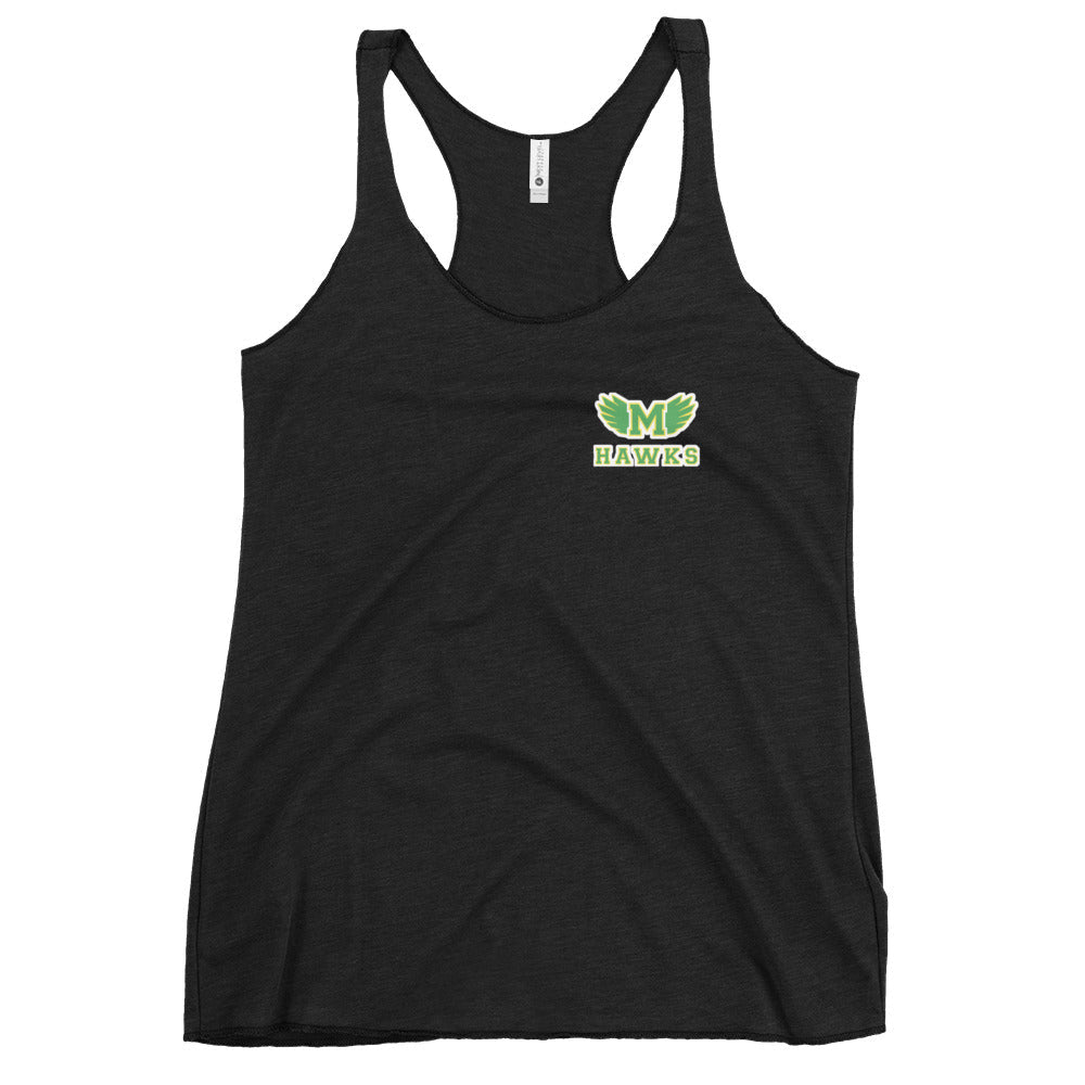 Performance | Thin Racerback Tank Top | Lake Minneola Hawks Football | Icon Logo