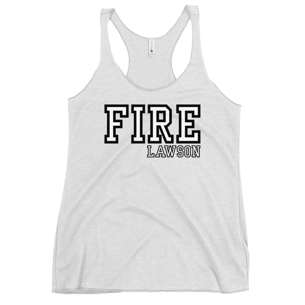 Performance | Thin Racerback Tank Top | Lawson Fire Department | Script Logo
