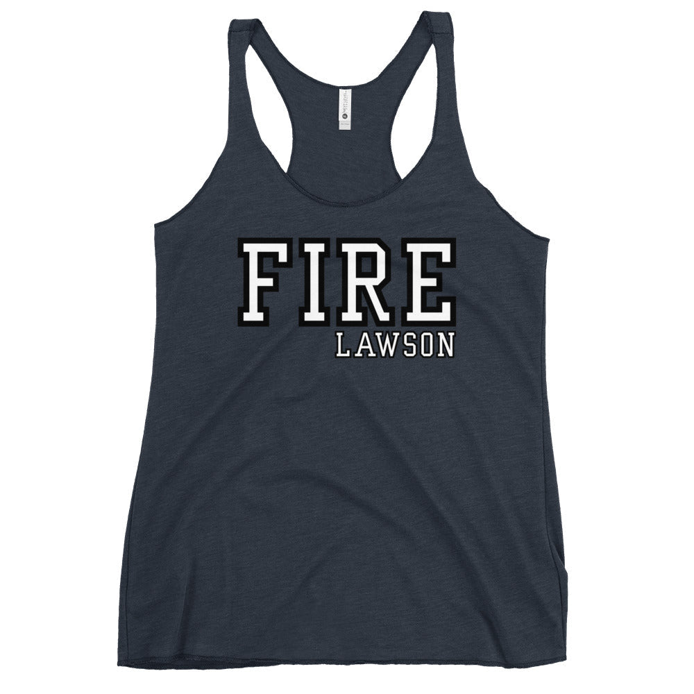 Performance | Thin Racerback Tank Top | Lawson Fire Department | Script Logo