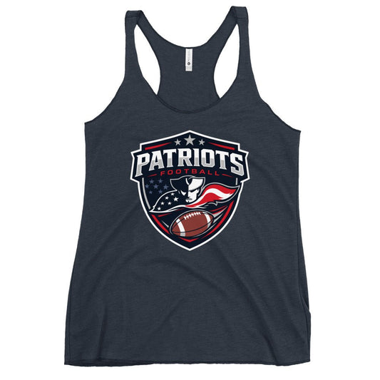 Performance | Thin Racerback Tank Top | LFMS Athletics | Patriots Football Logo
