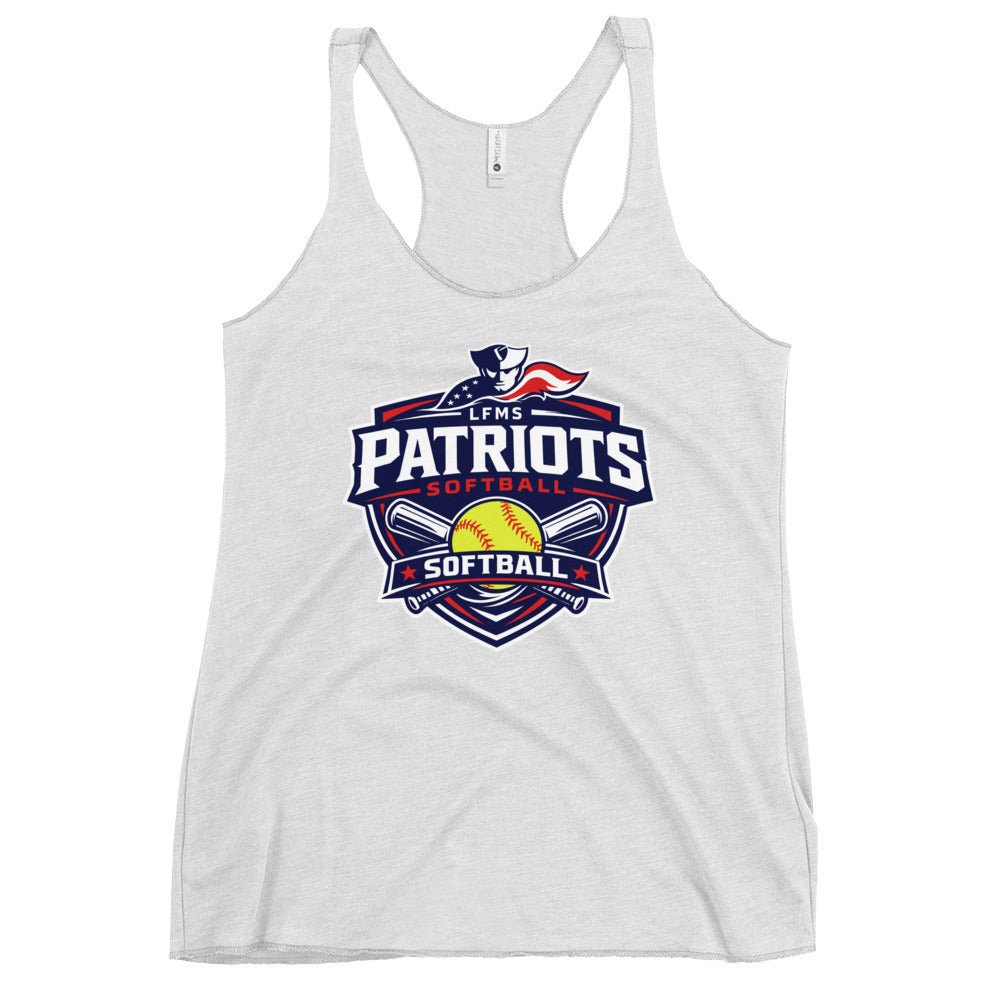 Performance | Thin Racerback Tank Top | LFMS Athletics | Patriots Softball Logo