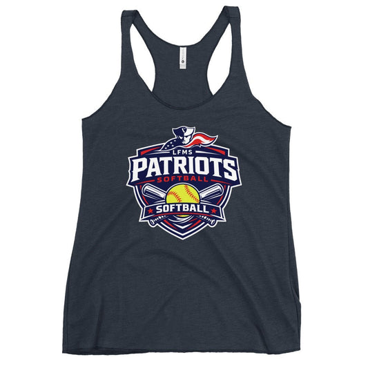 Performance | Thin Racerback Tank Top | LFMS Athletics | Patriots Softball Logo