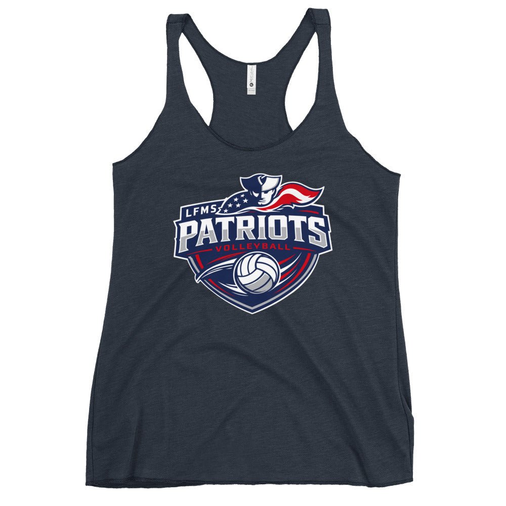 Performance | Thin Racerback Tank Top | LFMS Athletics | Patriots Volleyball Logo