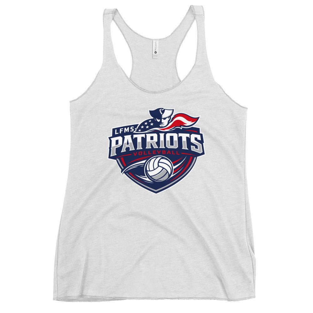 Performance | Thin Racerback Tank Top | LFMS Athletics | Patriots Volleyball Logo
