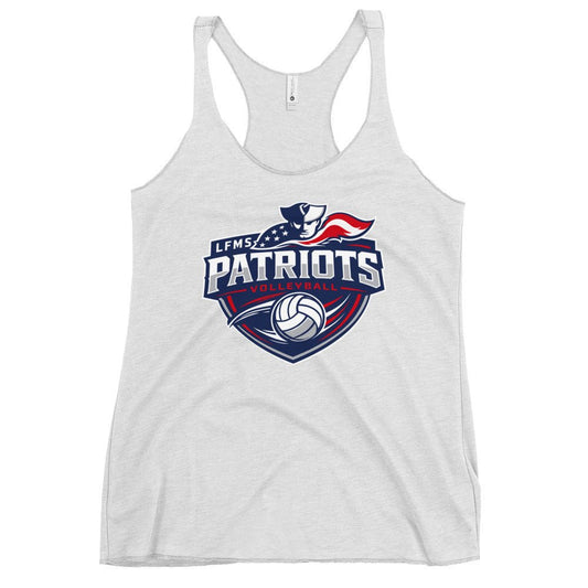 Performance | Thin Racerback Tank Top | LFMS Athletics | Patriots Volleyball Logo