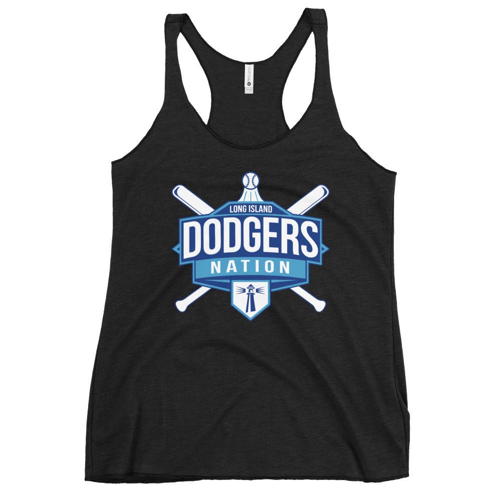 Performance | Thin Racerback Tank Top | LI Dodgers Nation | Varsity Crest Logo