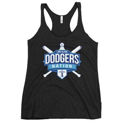 Performance | Thin Racerback Tank Top | LI Dodgers Nation | Varsity Crest Logo