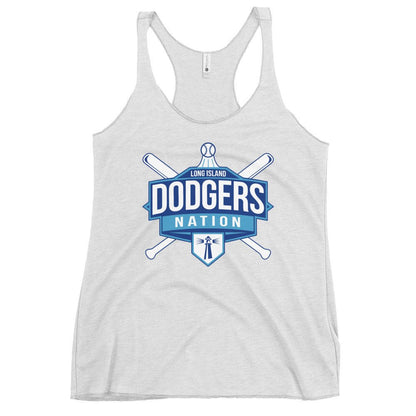 Performance | Thin Racerback Tank Top | LI Dodgers Nation | Varsity Crest Logo