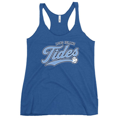 Performance | Thin Racerback Tank Top | Long Island Tides Baseball | Athletics Logo