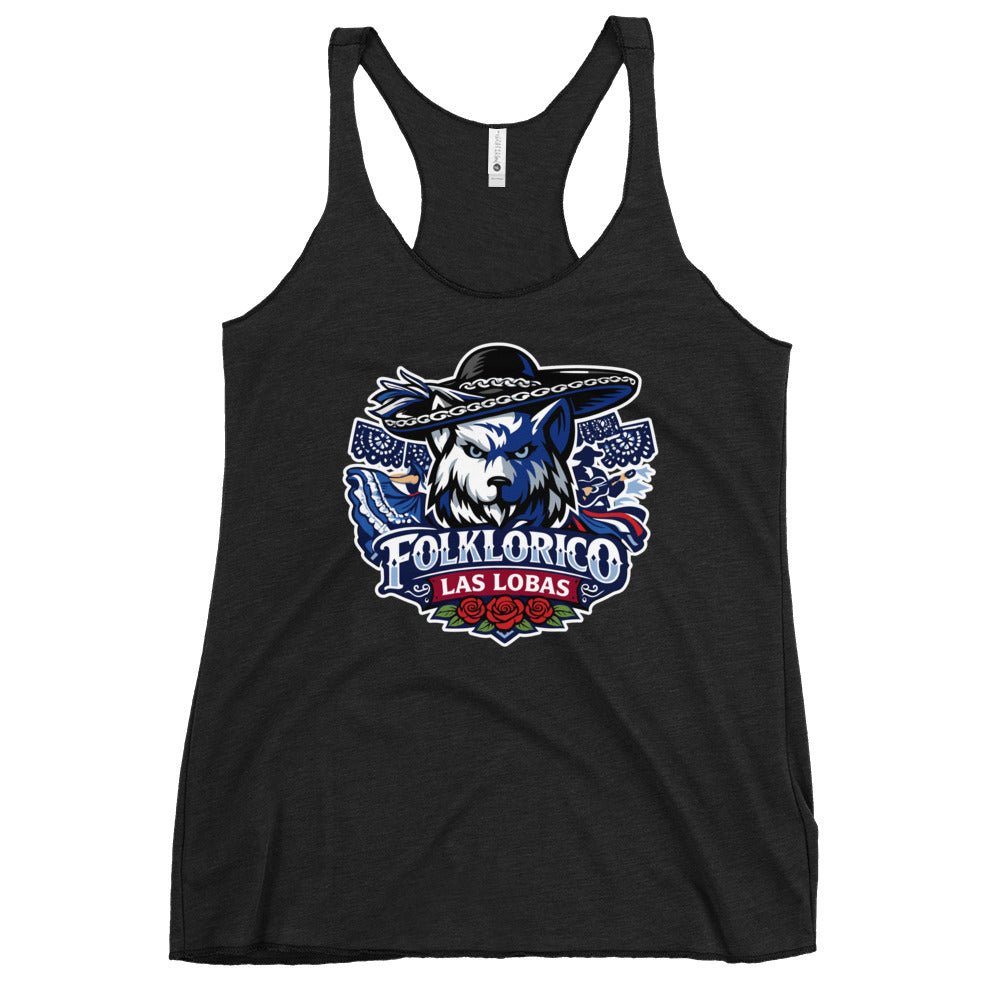 Performance | Thin Racerback Tank Top | Los Lobitos | Las Lobas Logo