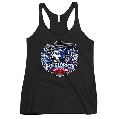 Performance | Thin Racerback Tank Top | Los Lobitos | Las Lobas Logo