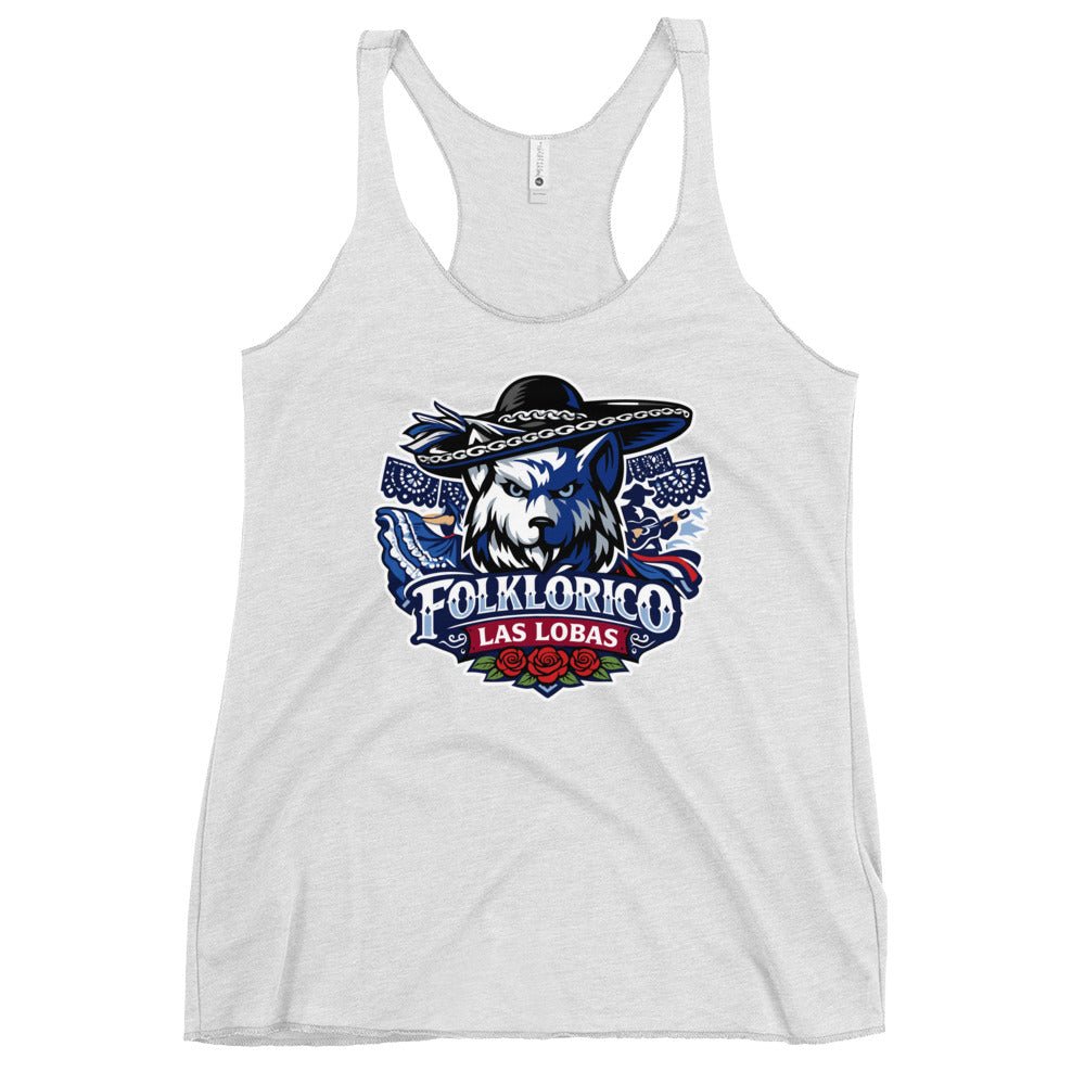 Performance | Thin Racerback Tank Top | Los Lobitos | Las Lobas Logo