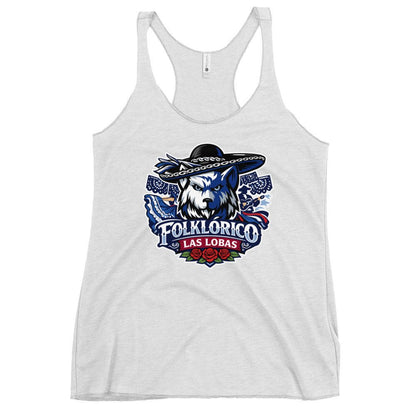 Performance | Thin Racerback Tank Top | Los Lobitos | Las Lobas Logo
