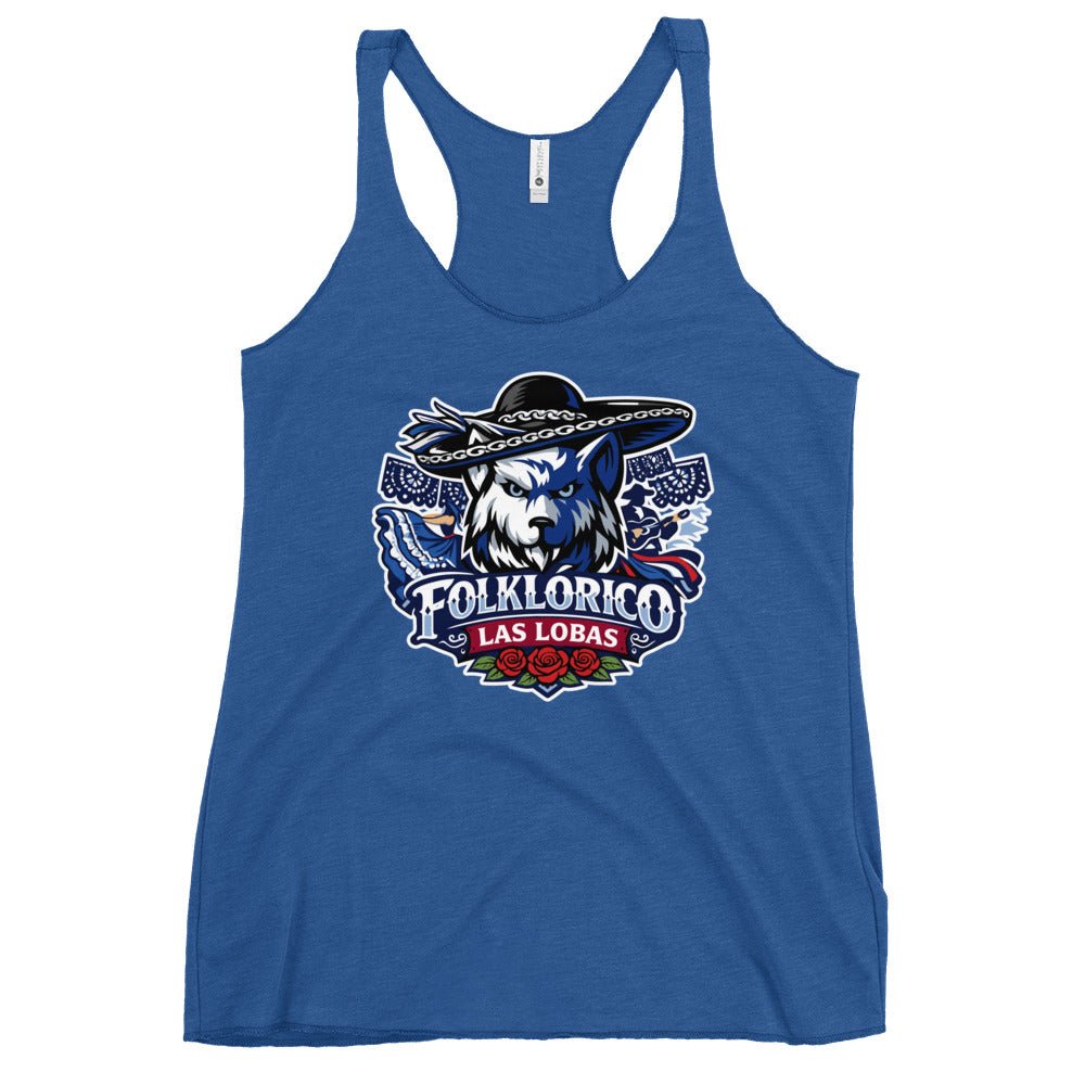 Performance | Thin Racerback Tank Top | Los Lobitos | Las Lobas Logo