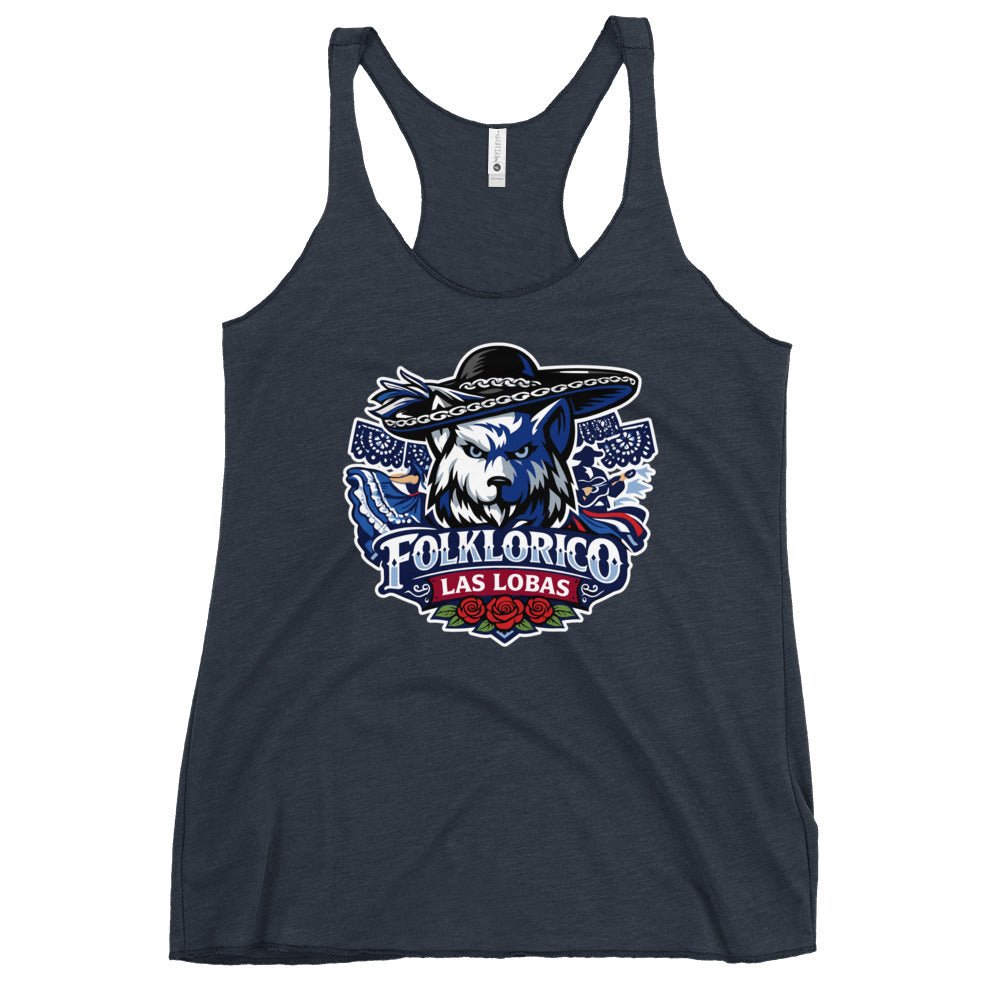 Performance | Thin Racerback Tank Top | Los Lobitos | Las Lobas Logo