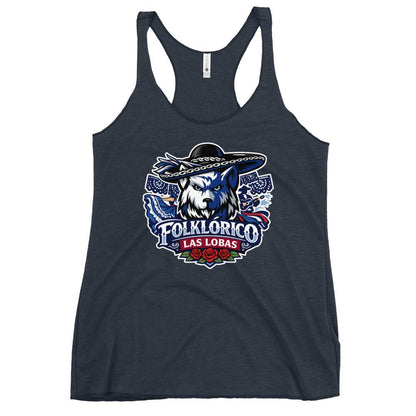 Performance | Thin Racerback Tank Top | Los Lobitos | Las Lobas Logo