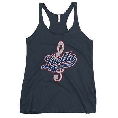 Performance | Thin Racerback Tank Top | Luella High School Marching Band | Crest Logo