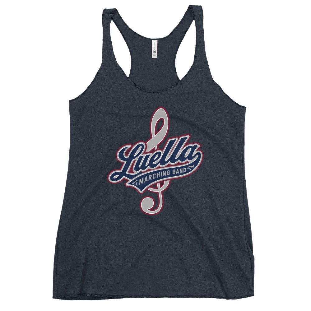 Performance | Thin Racerback Tank Top | Luella High School Marching Band | Crest Logo