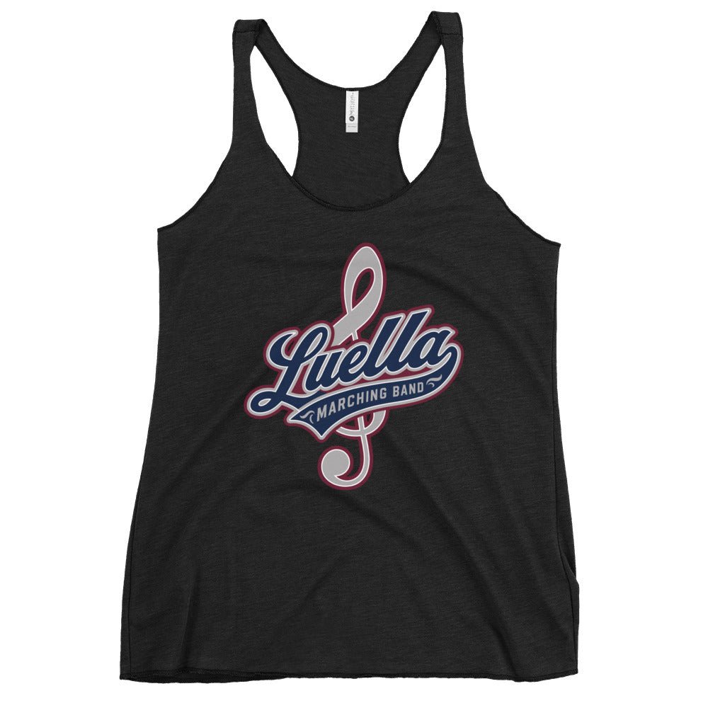 Performance | Thin Racerback Tank Top | Luella High School Marching Band | Crest Logo