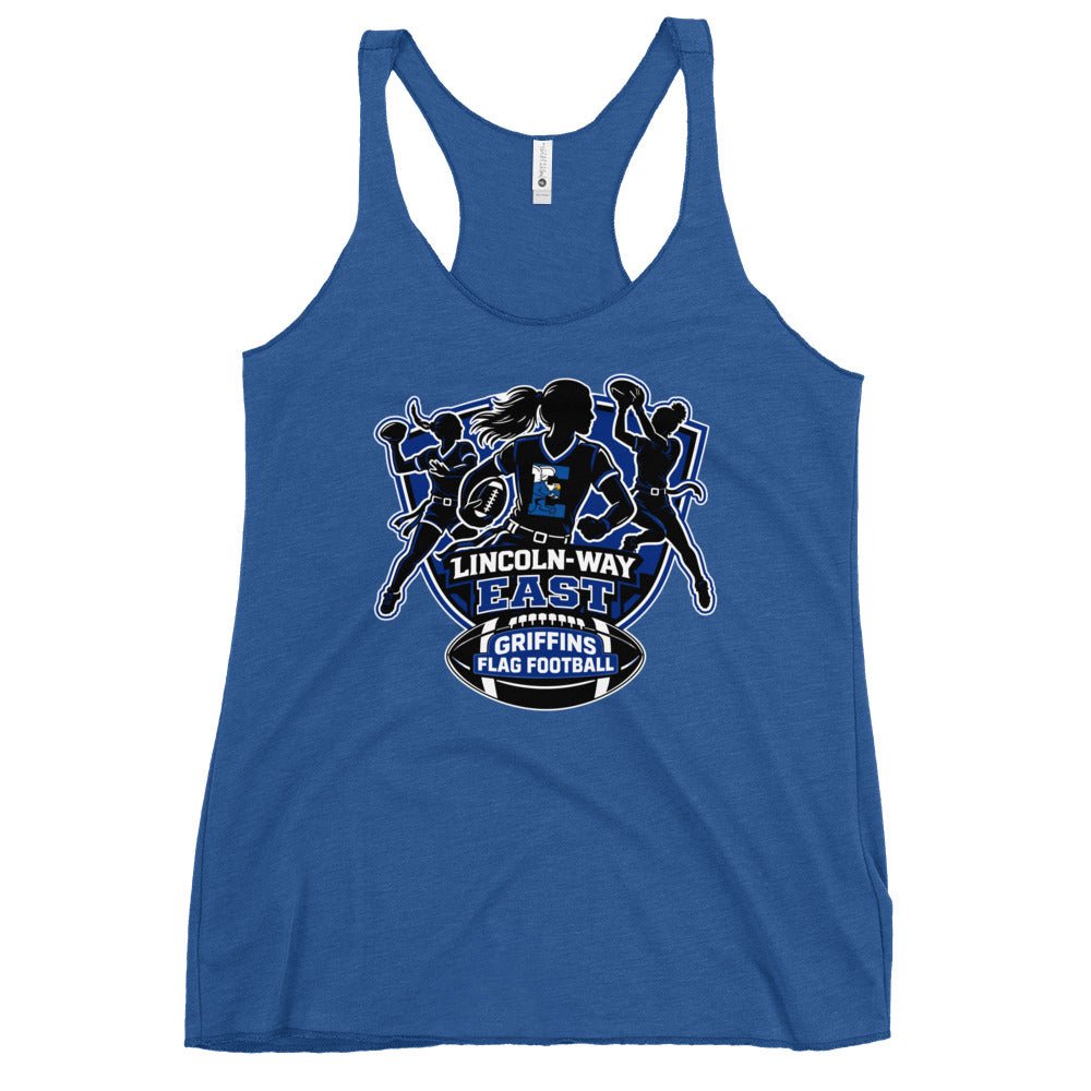 Performance | Thin Racerback Tank Top | LWE Flag Football | Athletics Logo