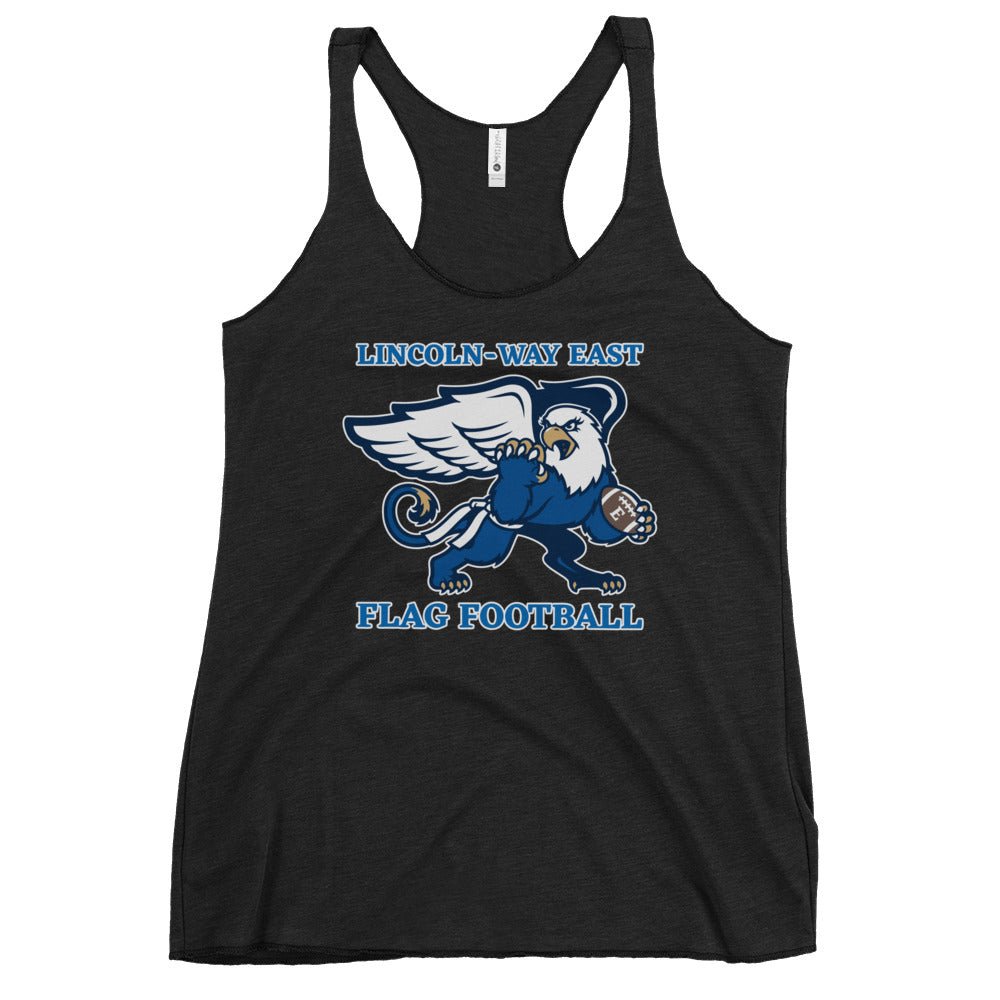 Performance | Thin Racerback Tank Top | LWE Flag Football | Crest Logo