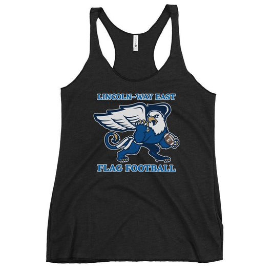Performance | Thin Racerback Tank Top | LWE Flag Football | Crest Logo