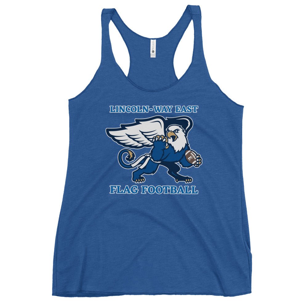 Performance | Thin Racerback Tank Top | LWE Flag Football | Crest Logo