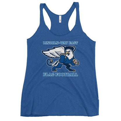 Performance | Thin Racerback Tank Top | LWE Flag Football | Crest Logo