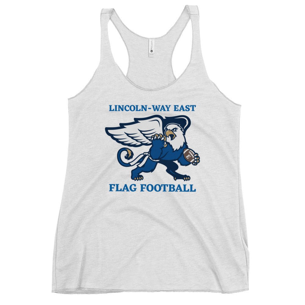 Performance | Thin Racerback Tank Top | LWE Flag Football | Crest Logo