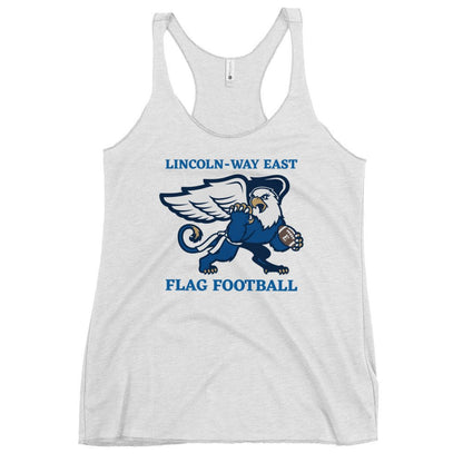 Performance | Thin Racerback Tank Top | LWE Flag Football | Crest Logo