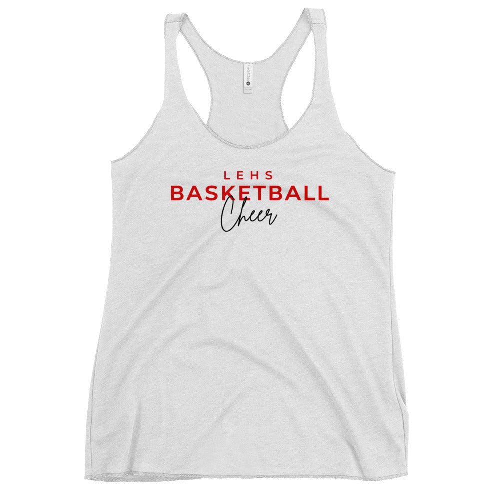 Performance | Thin Racerback Tank Top | Lynn English Cheerleading | Bulldogs Basketball Logo