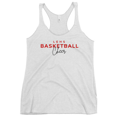 Performance | Thin Racerback Tank Top | Lynn English Cheerleading | Bulldogs Basketball Logo