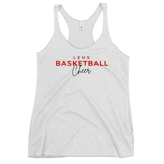 Performance | Thin Racerback Tank Top | Lynn English Cheerleading | Script Logo