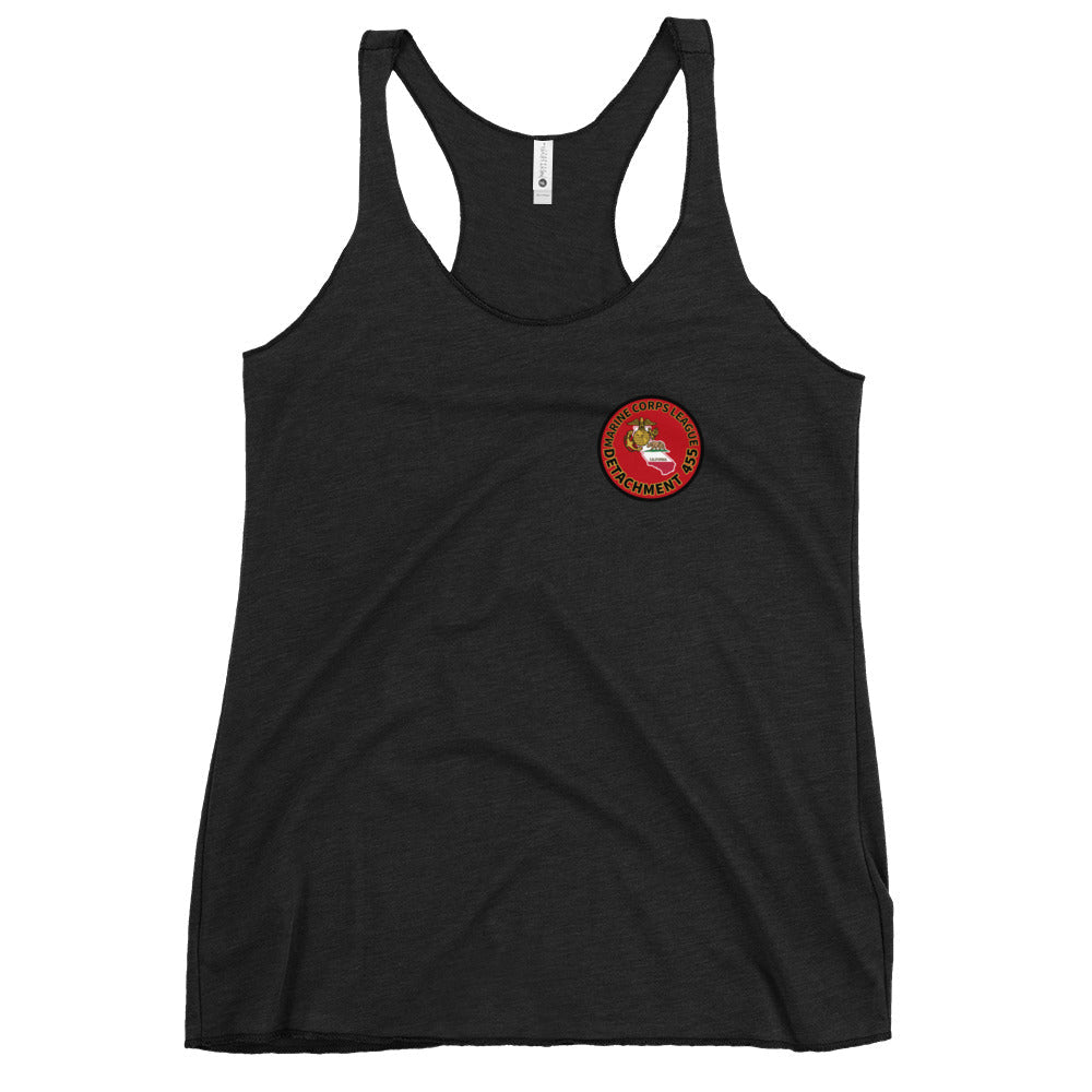 Performance | Thin Racerback Tank Top | Marine Corps League kings County Det 455 | Badge Logo