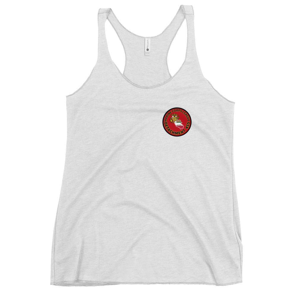 Performance | Thin Racerback Tank Top | Marine Corps League kings County Det 455 | Badge Logo