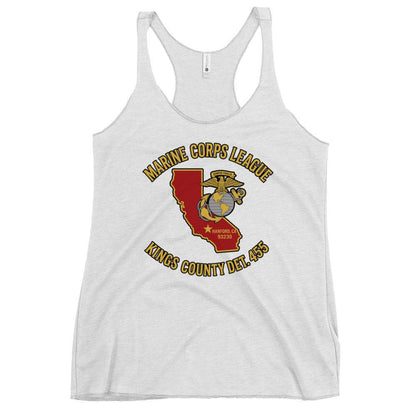 Performance | Thin Racerback Tank Top | Marine Corps League kings County Det 455 | Crest Logo