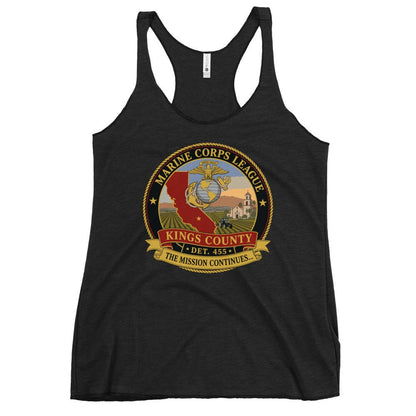 Performance | Thin Racerback Tank Top | Marine Corps League kings County Det 455 | Shield Logo