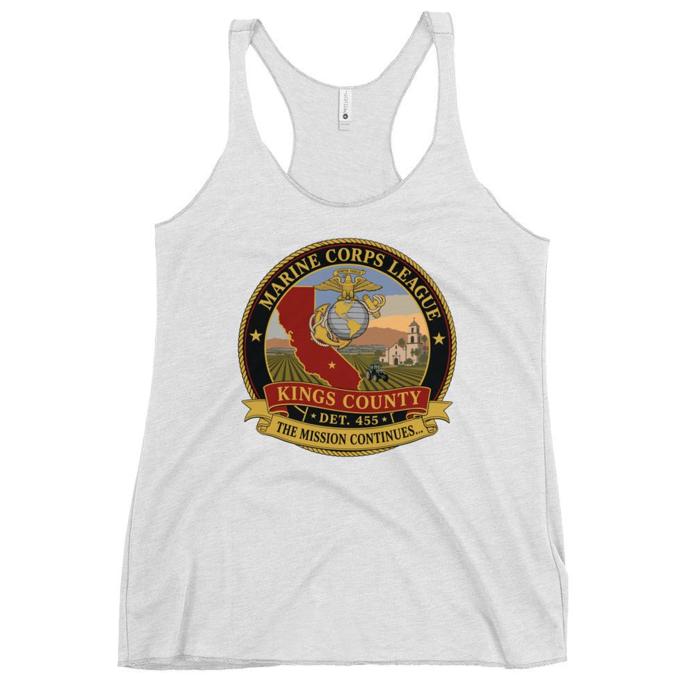 Performance | Thin Racerback Tank Top | Marine Corps League kings County Det 455 | Shield Logo