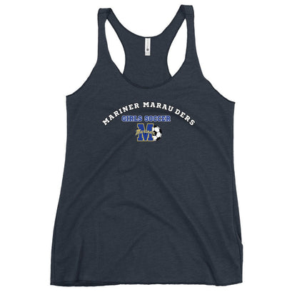 Performance | Thin Racerback Tank Top | Mariner girls soccer | Crest Logo
