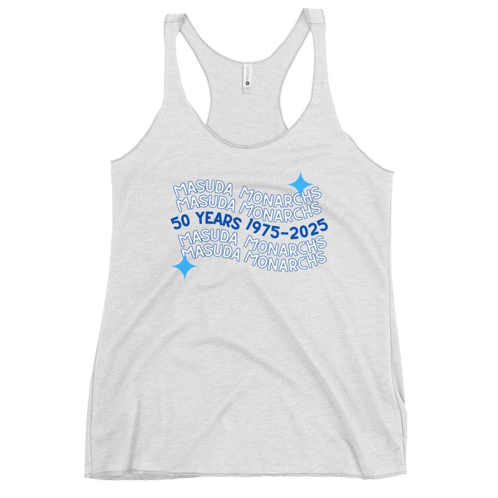 Performance | Thin Racerback Tank Top | Masuda Middle School | 50 Years Logo