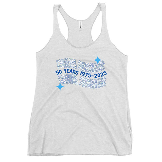 Performance | Thin Racerback Tank Top | Masuda Middle School | 50 Years Logo