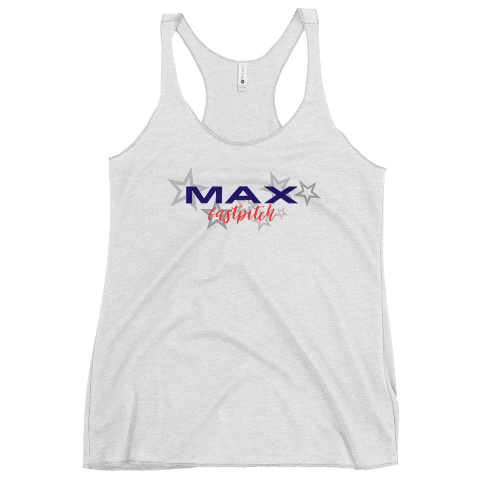 Performance | Thin Racerback Tank Top | MAX Fastpitch | Stars Logo