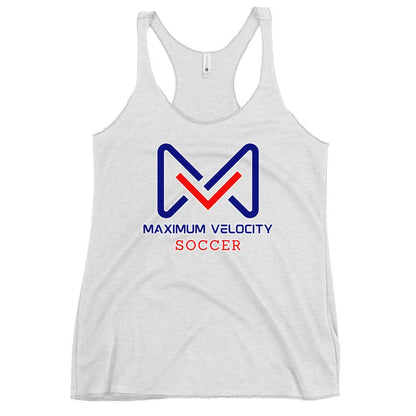 Performance | Thin Racerback Tank Top | Maximum Velocity Youth Sports | Crest Logo