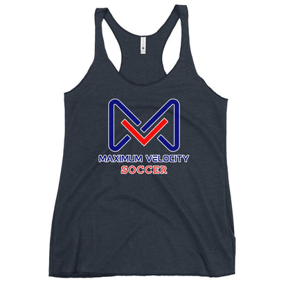 Performance | Thin Racerback Tank Top | Maximum Velocity Youth Sports | Crest Logo