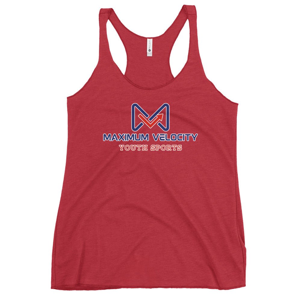 Performance | Thin Racerback Tank Top | Maximum Velocity Youth Sports | Emblem Logo