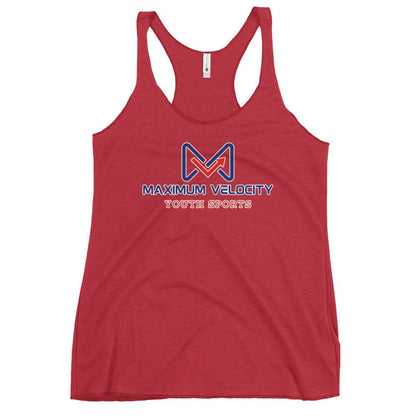 Performance | Thin Racerback Tank Top | Maximum Velocity Youth Sports | Emblem Logo
