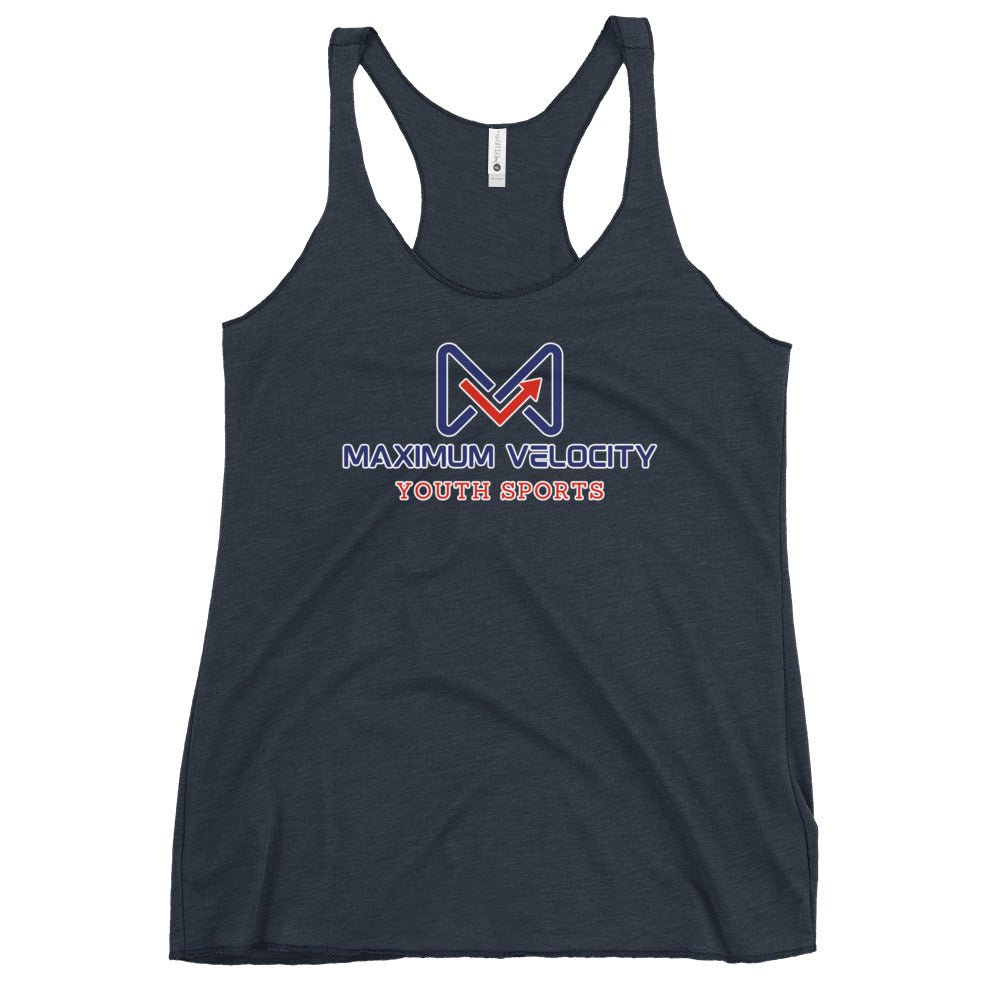 Performance | Thin Racerback Tank Top | Maximum Velocity Youth Sports | Emblem Logo