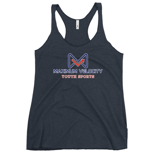 Performance | Thin Racerback Tank Top | Maximum Velocity Youth Sports | Emblem Logo